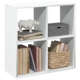 White engineering wooden divider bookshelf 69.5x29x69.5 cm by , Bookcases and shelves - Ref: Foro24-858003, Price: 43,62 €, D...