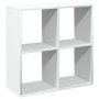 Weißes Holzregal Raumteiler 69,5x29x69,5 cm von , Bücherregale und Regale - Ref: Foro24-858003, Preis: 44,35 €, Rabatt: %