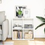 Weißes Holzregal Raumteiler 69,5x29x69,5 cm von , Bücherregale und Regale - Ref: Foro24-858003, Preis: 44,35 €, Rabatt: %