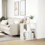 Weißes Holzregal Raumteiler 69,5x29x69,5 cm von , Bücherregale und Regale - Ref: Foro24-858003, Preis: 43,58 €, Rabatt: %