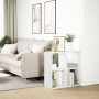 Weißes Holzregal Raumteiler 69,5x29x69,5 cm von , Bücherregale und Regale - Ref: Foro24-858003, Preis: 44,35 €, Rabatt: %