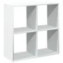 Weißes Holzregal Raumteiler 69,5x29x69,5 cm von , Bücherregale und Regale - Ref: Foro24-858003, Preis: 43,58 €, Rabatt: %