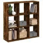 Librería divisora madera roble ahumado 102x29x103,5 cm de , Librerías y estanterías - Ref: Foro24-858043, Precio: 75,18 €, De...