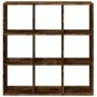 Smoked oak wood divider bookcase 102x29x103.5 cm by , Bookcases and shelves - Ref: Foro24-858043, Price: 75,19 €, Discount: %