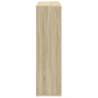 Wooden room divider bookcase in Sonoma oak engineering, 102x29x103.5 cm by , Bookcases and shelves - Ref: Foro24-858041, Pric...