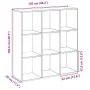 Wooden room divider bookcase in Sonoma oak engineering, 102x29x103.5 cm by , Bookcases and shelves - Ref: Foro24-858041, Pric...