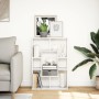 Engineered wood white shelf 63x20x90 cm by , Bookcases and shelves - Ref: Foro24-858138, Price: 47,11 €, Discount: %
