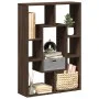 Engineered wood brown oak bookshelf 63x20x90 cm by , Bookcases and shelves - Ref: Foro24-858144, Price: 49,78 €, Discount: %