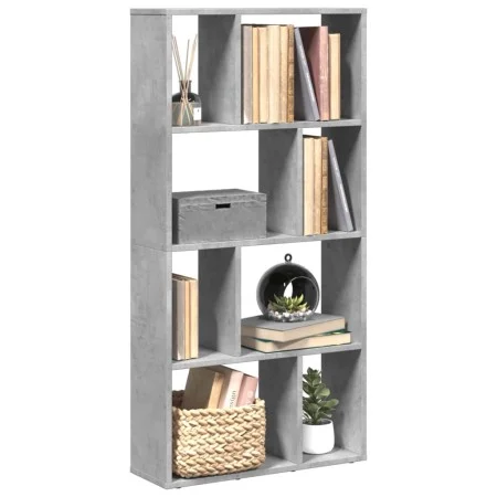 Engineered wood shelf in gray concrete 60x20x120 cm by , Bookcases and shelves - Ref: Foro24-858150, Price: 59,33 €, Discount: %