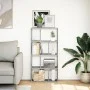 Engineered wood shelf in gray concrete 60x20x120 cm by , Bookcases and shelves - Ref: Foro24-858150, Price: 59,33 €, Discount: %