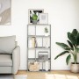 Regal aus grauem Beton-Holzwerkstoff 60x20x120 cm von , Bücherregale und Regale - Ref: Foro24-858150, Preis: 60,73 €, Rabatt: %