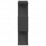 Three-level black engineered wood divider bookcase 70x24x97 cm by , Bookcases and shelves - Ref: Foro24-858112, Price: 46,61 ...