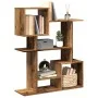 Aged engineering wood divider bookcase 92x29x112 cm by , Bookcases and shelves - Ref: Foro24-858127, Price: 66,36 €, Discount: %
