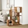 Aged engineering wood divider bookcase 92x29x112 cm by , Bookcases and shelves - Ref: Foro24-858127, Price: 66,36 €, Discount: %