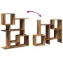 Aged engineering wood divider bookcase 92x29x112 cm by , Bookcases and shelves - Ref: Foro24-858127, Price: 66,36 €, Discount: %
