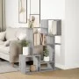 Wooden gray Sonoma engineering divider bookcase 92x29x112 cm by , Bookcases and shelves - Ref: Foro24-858125, Price: 60,26 €,...