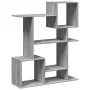 Wooden gray Sonoma engineering divider bookcase 92x29x112 cm by , Bookcases and shelves - Ref: Foro24-858125, Price: 60,26 €,...