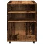 Engineered wood aged cabinet with wheels 60x53x72 cm by , Lockers and storage cabinets - Ref: Foro24-856658, Price: 97,56 €, ...