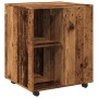 Rollschrank aus gealtertem Ingenieurholz 60x53x72 cm von , Schließfächer und Lagerschränke - Ref: Foro24-856658, Preis: 99,62...