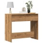 Handcrafted engineered wood oak console table 89x41x76.5 cm by , Side tables - Ref: Foro24-856775, Price: 77,59 €, Discount: %