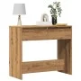 Handcrafted engineered wood oak console table 89x41x76.5 cm by , Side tables - Ref: Foro24-856775, Price: 75,76 €, Discount: %