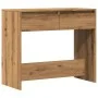 Handcrafted engineered wood oak console table 89x41x76.5 cm by , Side tables - Ref: Foro24-856775, Price: 75,76 €, Discount: %