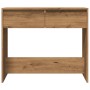 Handcrafted engineered wood oak console table 89x41x76.5 cm by , Side tables - Ref: Foro24-856775, Price: 77,59 €, Discount: %