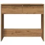 Handcrafted engineered wood oak console table 89x41x76.5 cm by , Side tables - Ref: Foro24-856775, Price: 75,76 €, Discount: %