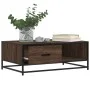 Mesa de centro madera ingeniería metal marrón 90x57x35 cm de , Mesas de centro - Ref: Foro24-848758, Precio: 69,03 €, Descuen...