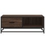 Engineered wood and metal brown coffee table 90x57x35 cm by , Coffee table - Ref: Foro24-848758, Price: 69,90 €, Discount: %