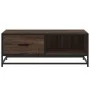 Mesa de centro madera ingeniería metal marrón 90x57x35 cm de , Mesas de centro - Ref: Foro24-848758, Precio: 69,03 €, Descuen...