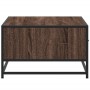 Engineered wood and metal brown coffee table 90x57x35 cm by , Coffee table - Ref: Foro24-848758, Price: 69,90 €, Discount: %