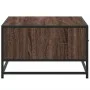 Mesa de centro madera ingeniería metal marrón 90x57x35 cm de , Mesas de centro - Ref: Foro24-848758, Precio: 69,03 €, Descuen...