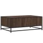 Mesa de centro madera ingeniería metal marrón 90x57x35 cm de , Mesas de centro - Ref: Foro24-848758, Precio: 69,03 €, Descuen...