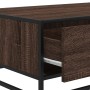 Engineered wood and metal brown coffee table 90x57x35 cm by , Coffee table - Ref: Foro24-848758, Price: 69,90 €, Discount: %