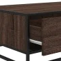 Mesa de centro madera ingeniería metal marrón 90x57x35 cm de , Mesas de centro - Ref: Foro24-848758, Precio: 69,03 €, Descuen...