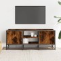 TV-Möbel aus Metall und Holz, Eichen-Ingenieurholz, 100x35x41 cm. von , TV-Möbel - Ref: Foro24-848836, Preis: 63,45 €, Rabatt: %