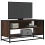 TV-Möbel aus Metall und Holz, braune Eiche, 91x40x46 cm. von , TV-Möbel - Ref: Foro24-848888, Preis: 48,07 €, Rabatt: %