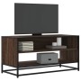 TV-Möbel aus Metall und Holz, braune Eiche, 91x40x46 cm. von , TV-Möbel - Ref: Foro24-848888, Preis: 59,18 €, Rabatt: %