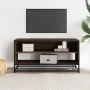 TV-Möbel aus Metall und Holz, braune Eiche, 91x40x46 cm. von , TV-Möbel - Ref: Foro24-848888, Preis: 48,07 €, Rabatt: %