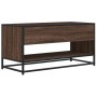 TV-Möbel aus Metall und Holz, braune Eiche, 91x40x46 cm. von , TV-Möbel - Ref: Foro24-848888, Preis: 59,18 €, Rabatt: %