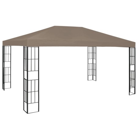 Taupe gray gazebo 4x3 m by , Tents and gazebos - Ref: Foro24-312258, Price: 254,17 €, Discount: %