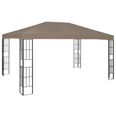 Taupe gray gazebo 4x3 m by , Tents and gazebos - Ref: Foro24-312258, Price: 251,62 €, Discount: %