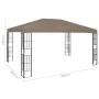 Taupe gray gazebo 4x3 m by , Tents and gazebos - Ref: Foro24-312258, Price: 251,62 €, Discount: %