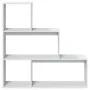 Three-level white wooden divider bookcase 123x29x123 cm by , Bookcases and shelves - Ref: Foro24-857985, Price: 64,37 €, Disc...