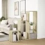 Oak Sonoma wood 3-level divider bookcase 123x29x123 cm by , Bookcases and shelves - Ref: Foro24-857987, Price: 67,98 €, Disco...