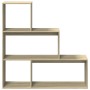 Buchregal mit 3 Ebenen aus Eichenholz Sonoma 123x29x123 cm von , Bücherregale und Regale - Ref: Foro24-857987, Preis: 69,03 €...
