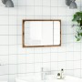 Bathroom mirror with LED light oak artisan 60x8.5x38 cm by , bathroom vanities - Ref: Foro24-856266, Price: 44,14 €, Discount: %