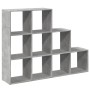 Bücherregal mit 3 Ebenen aus grauem Holz, 137,5x29x103,5 cm. von , Bücherregale und Regale - Ref: Foro24-857979, Preis: 87,30...