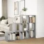 Divider bookcase 3 levels gray wood 137.5x29x103.5 cm by , Bookcases and shelves - Ref: Foro24-857979, Price: 85,85 €, Discou...